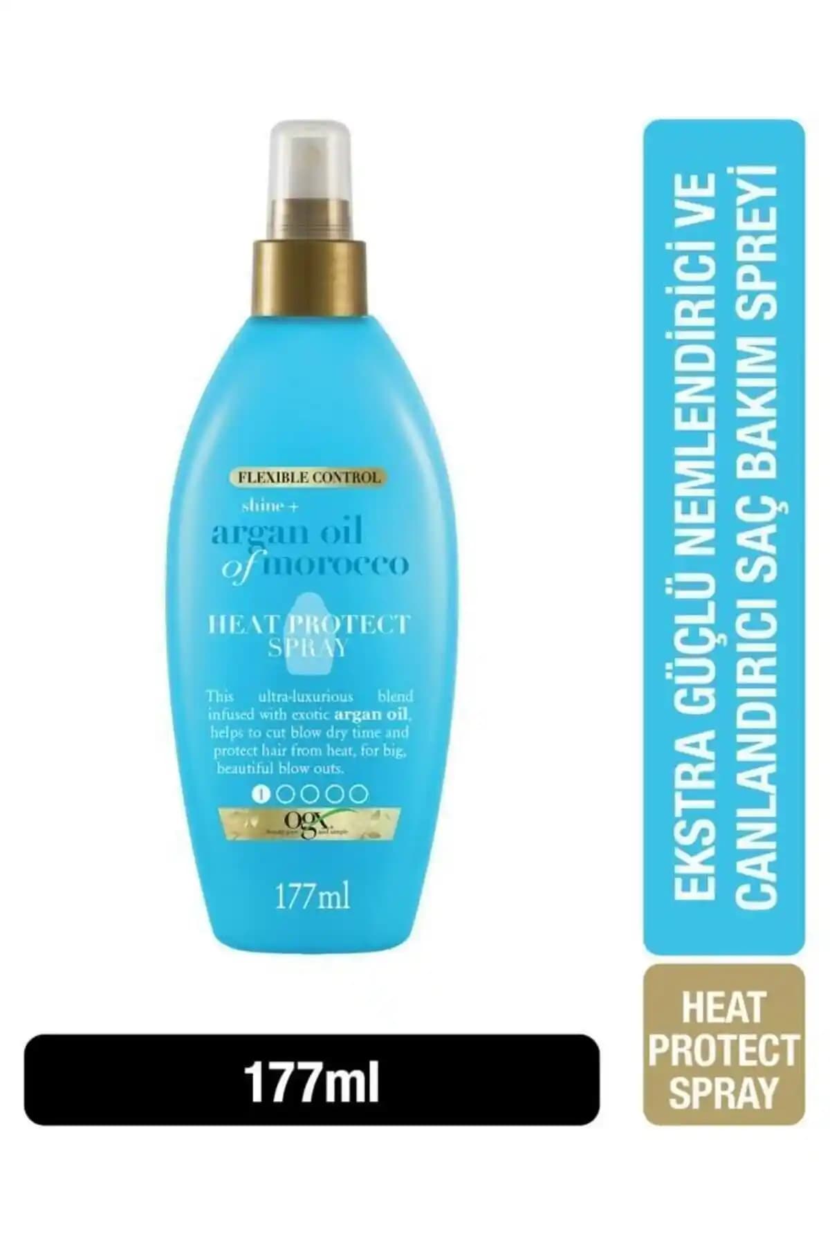 OGX Argan Oil of Morocco Isıya Karşı Koruyucu Sprey Saç Bakımında Güçlü ve Parlak Saçlar İçin