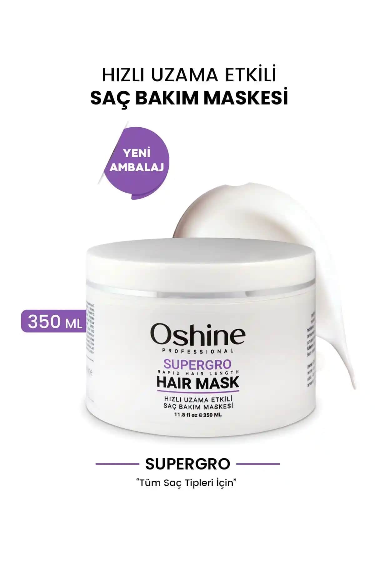 OSHİNE Supergro Hızlı Uzama ve Onarıcı Saç Maskesi: Güçlü ve Sağlıklı Saçlar İçin Çözüm