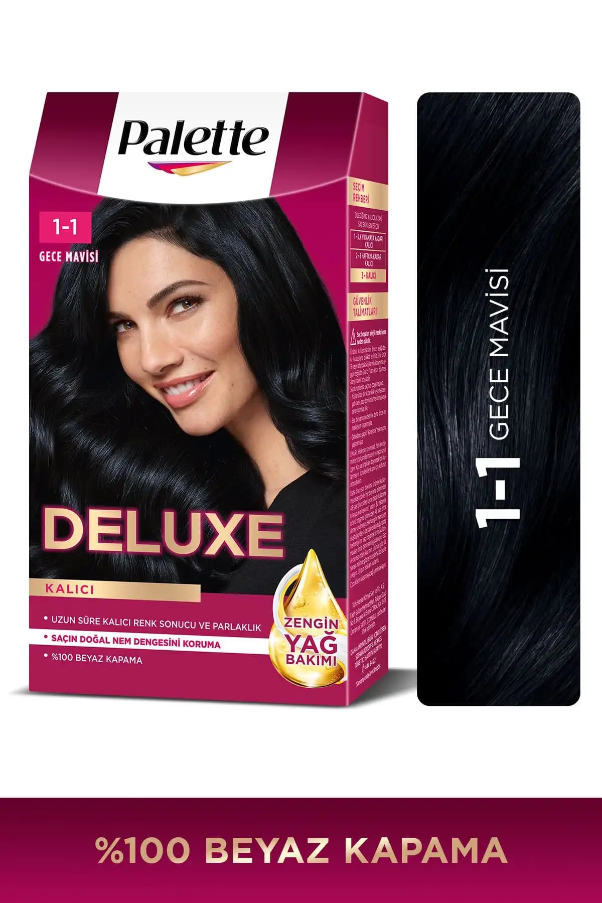Palette DELUXE Gece Mavisi Saç Boyası - Canlı ve Kalıcı Renk Deneyimi