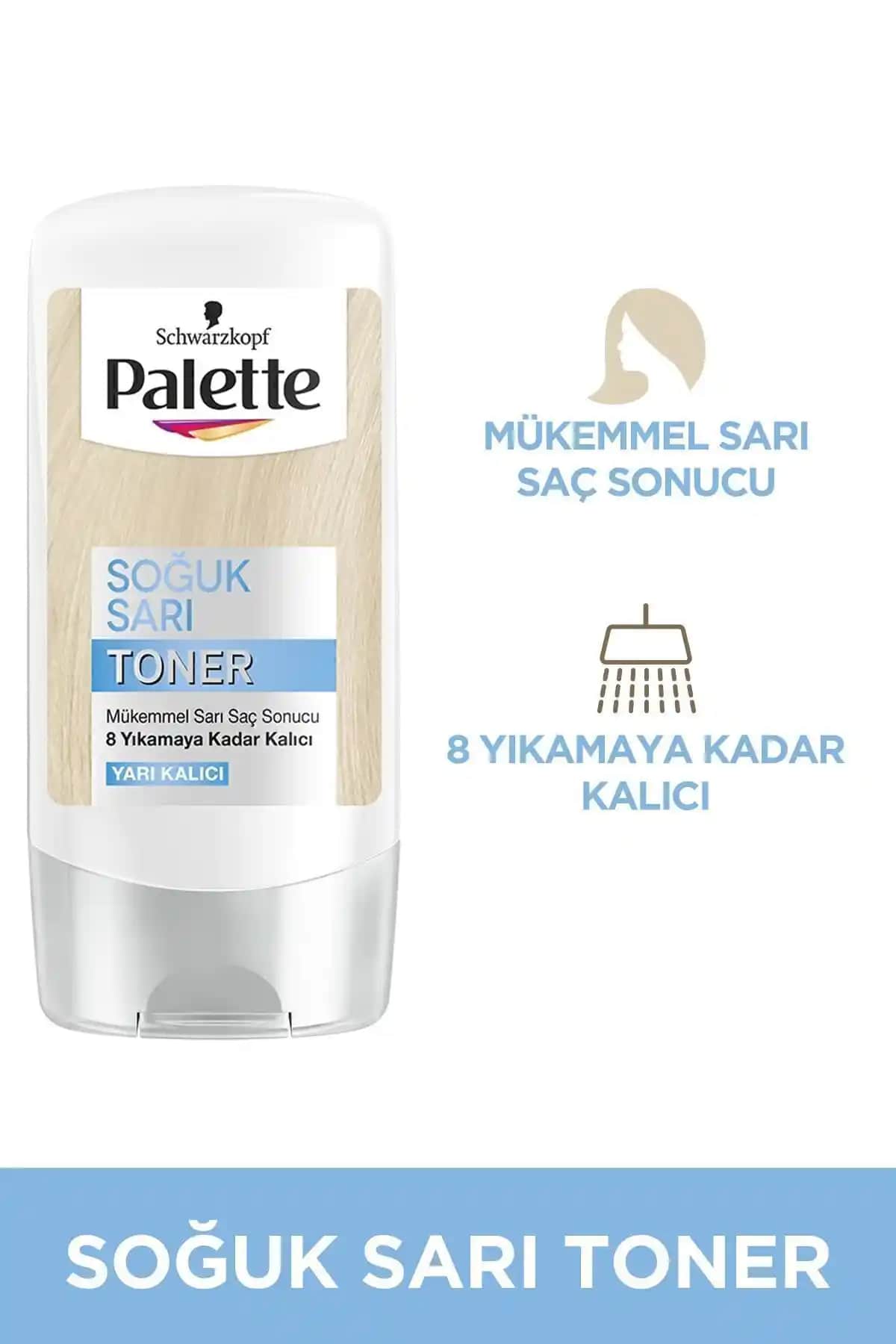 Palette Toner Soğuk Sarı Blonder: Saçlarda Soğuk ve Parlak Sarı Ton Yakalamak İçin Uygun