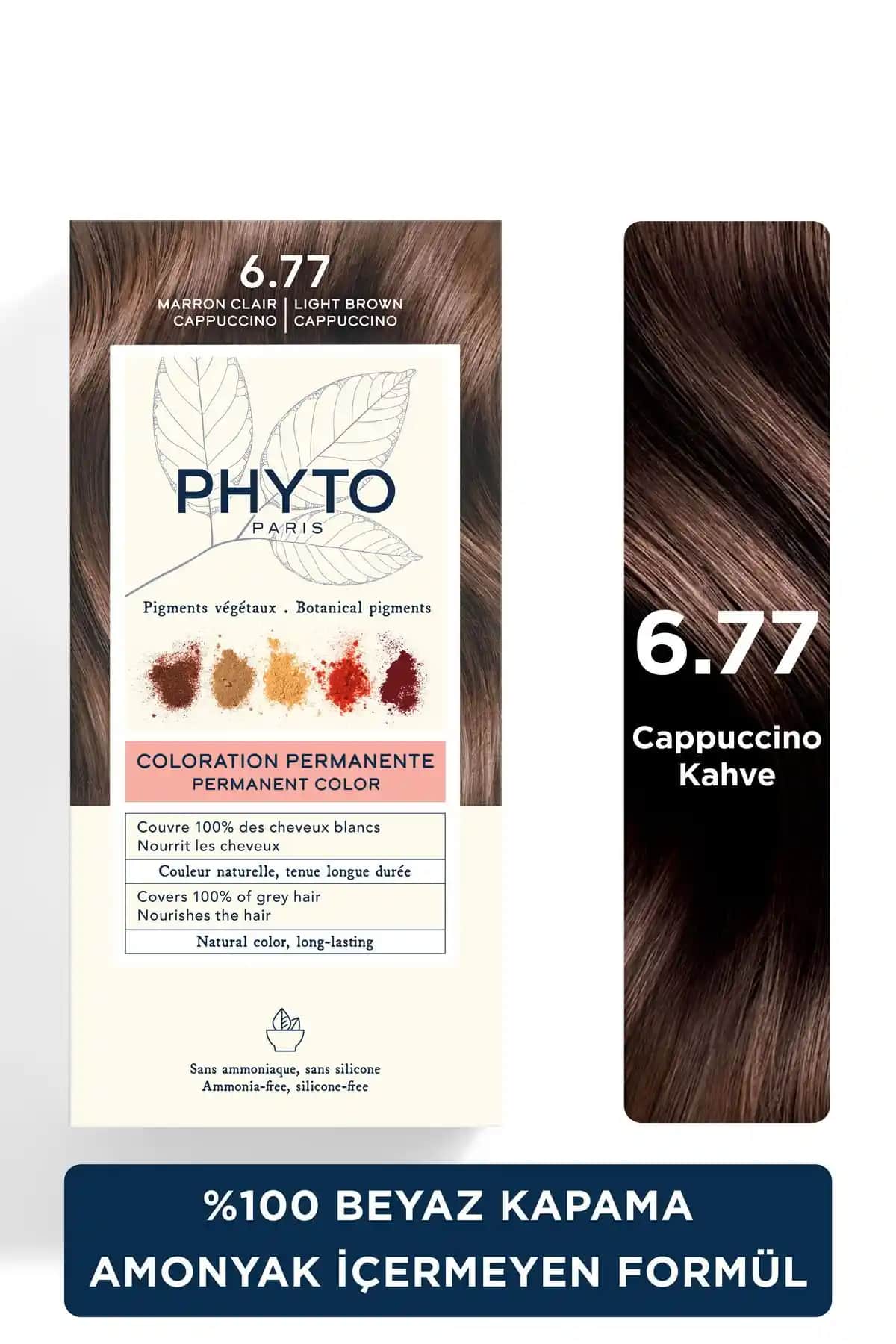 Phyto Color Amonyaksız Kalıcı Doğal Bitkisel Saç Boyası Kahverengi Tonları