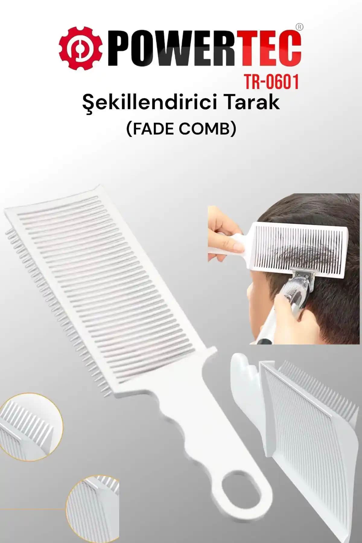 Powertec TR-0601 Şekillendirici Tarak: Dayanıklı ve Ergonomik Saç Bakım Aracı