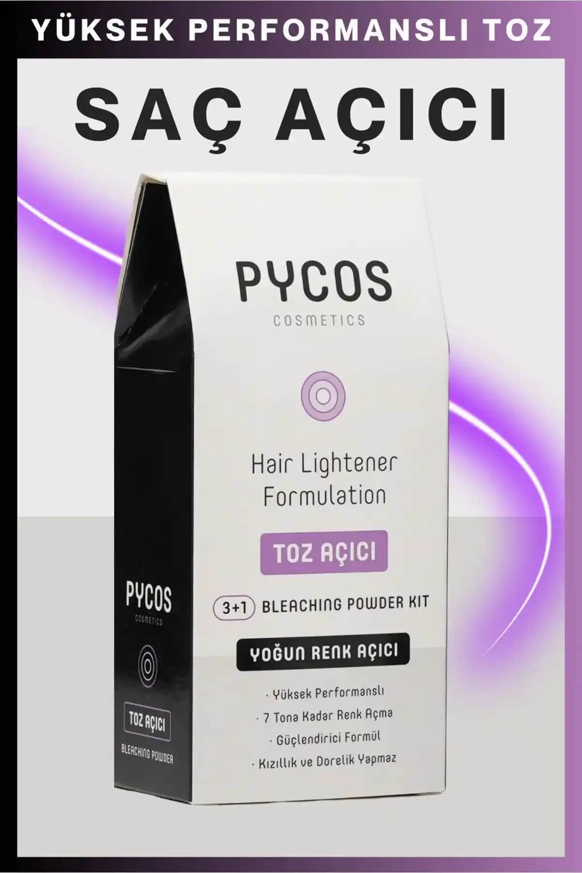 PYCOS COSMETICS Saç Açıcı Seti: Güvenli ve Sağlıklı Saç Renk Açma Çözümü