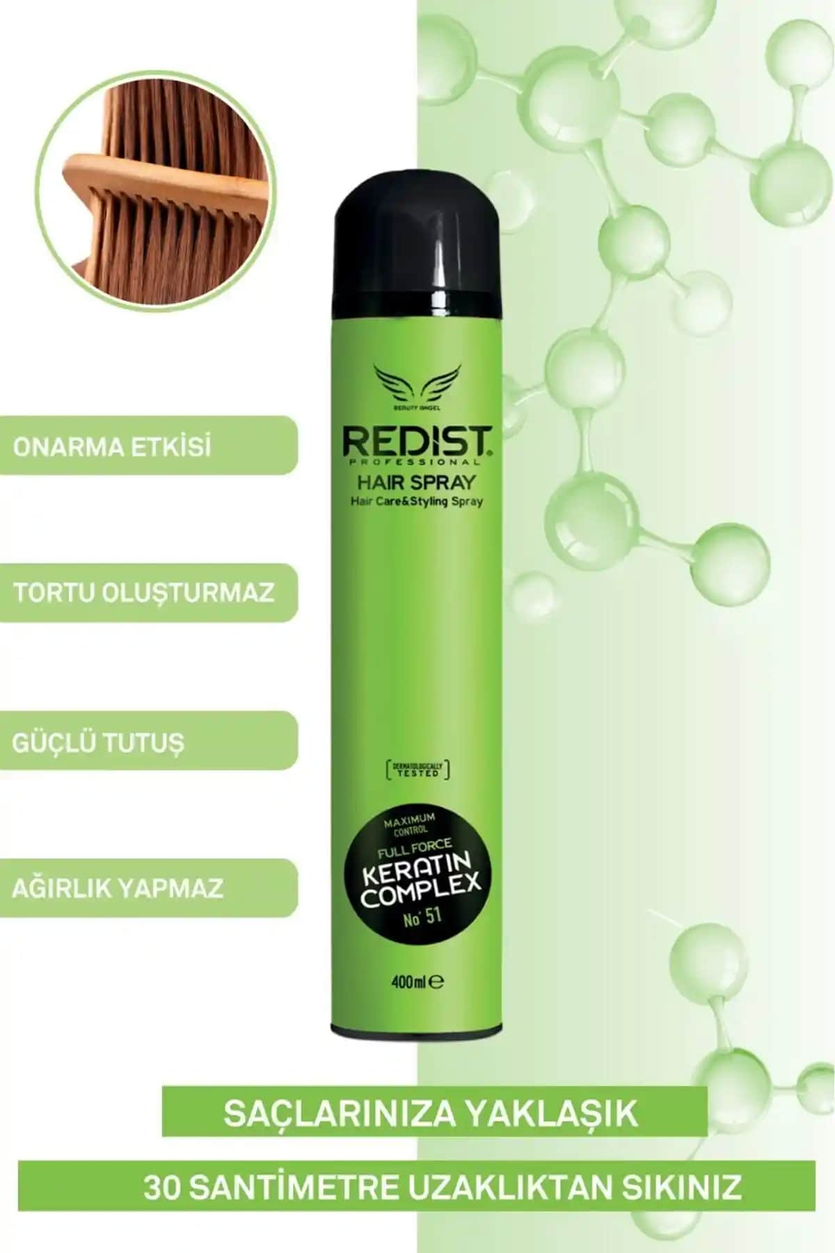 Redist Keratin Ultra Güçlü Saç Spreyi: Uzun Süreli Sabitleme ve Parlaklık Sağlayan Ürün