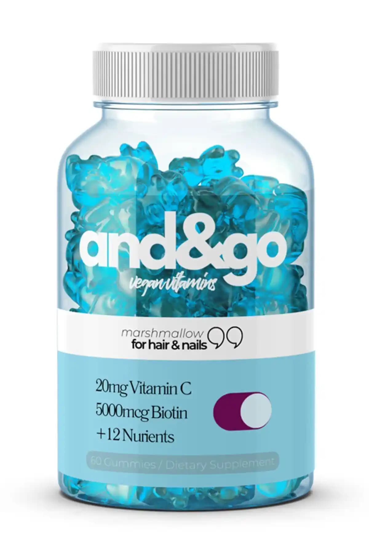 Saç ve Tırnak Sağlığını Destekleyen Vegan Vitamin Takviyesi - Biotin ve Minerallerle Güçlendirin