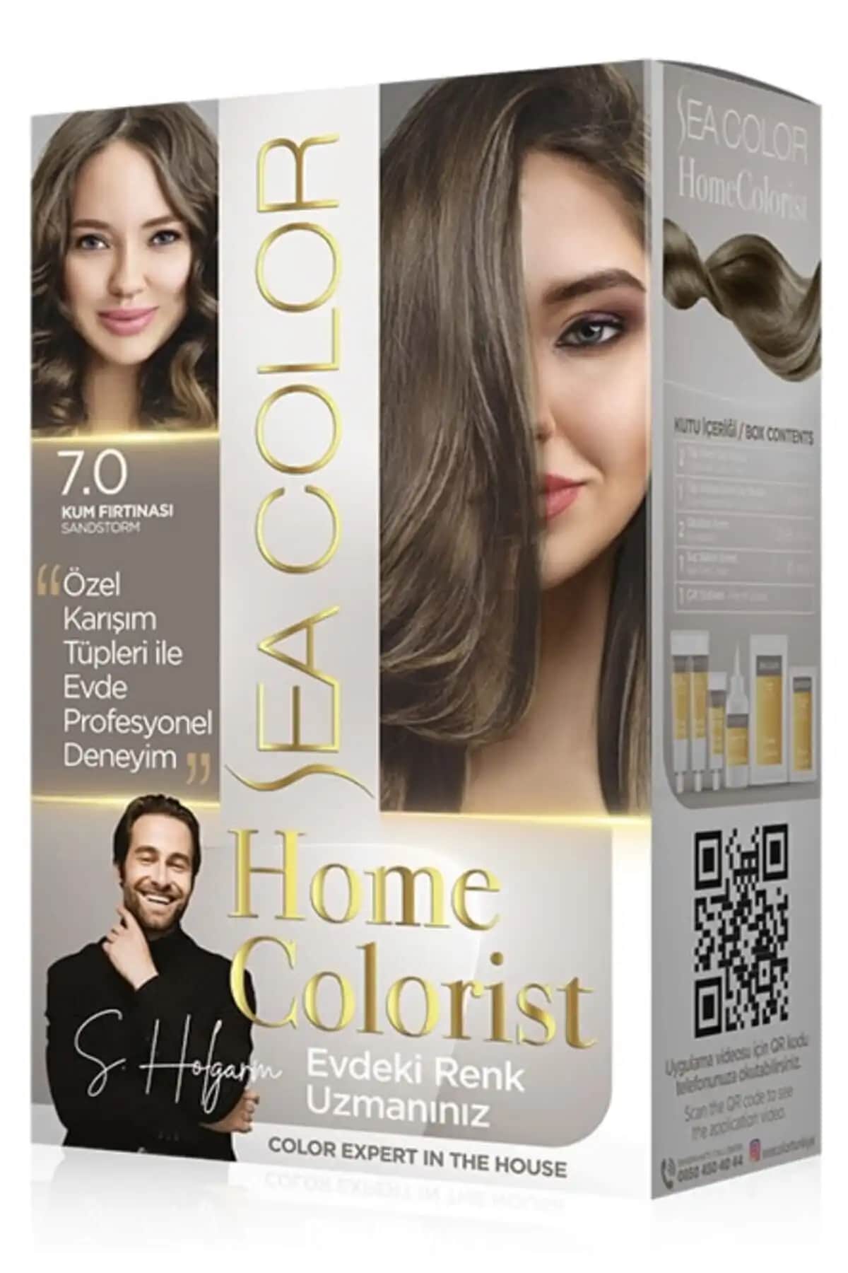 2025'te Evde Profesyonel Saç Boyama: Sea Color Homecolorist 7.0 Kum Fırtınası