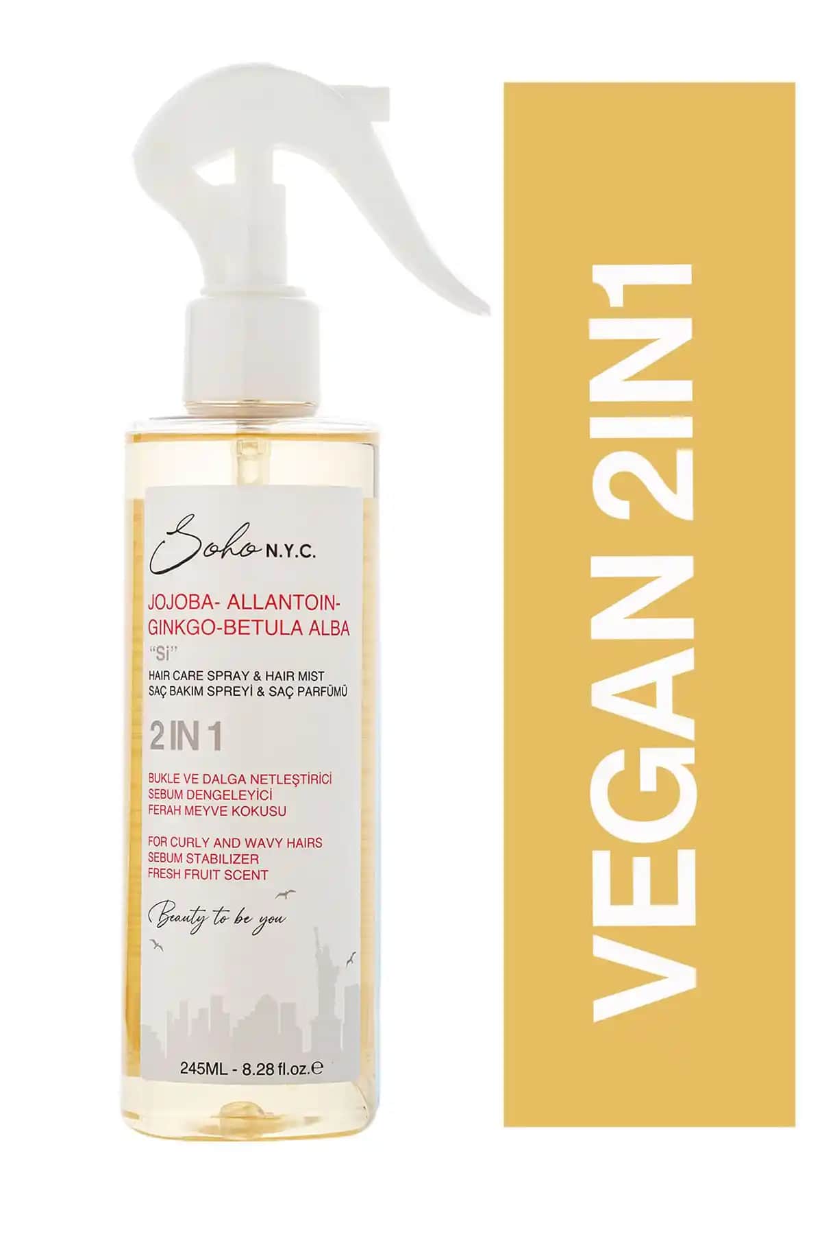 Soho N.Y.C. Vegan Dalgalı Saçlar İçin Bakım Spreyi ve Saç Parfümü İncelemesi