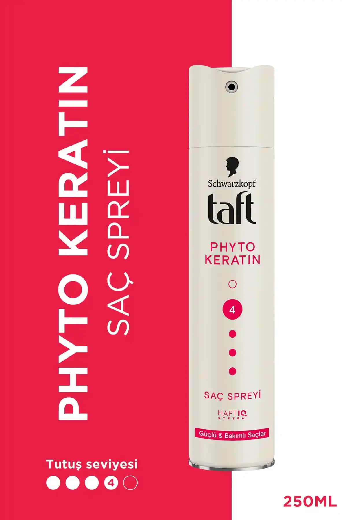 Taft Phyto Keratin Saç Spreyi No:4 ile doğal ve parlak saçlara sahip olun