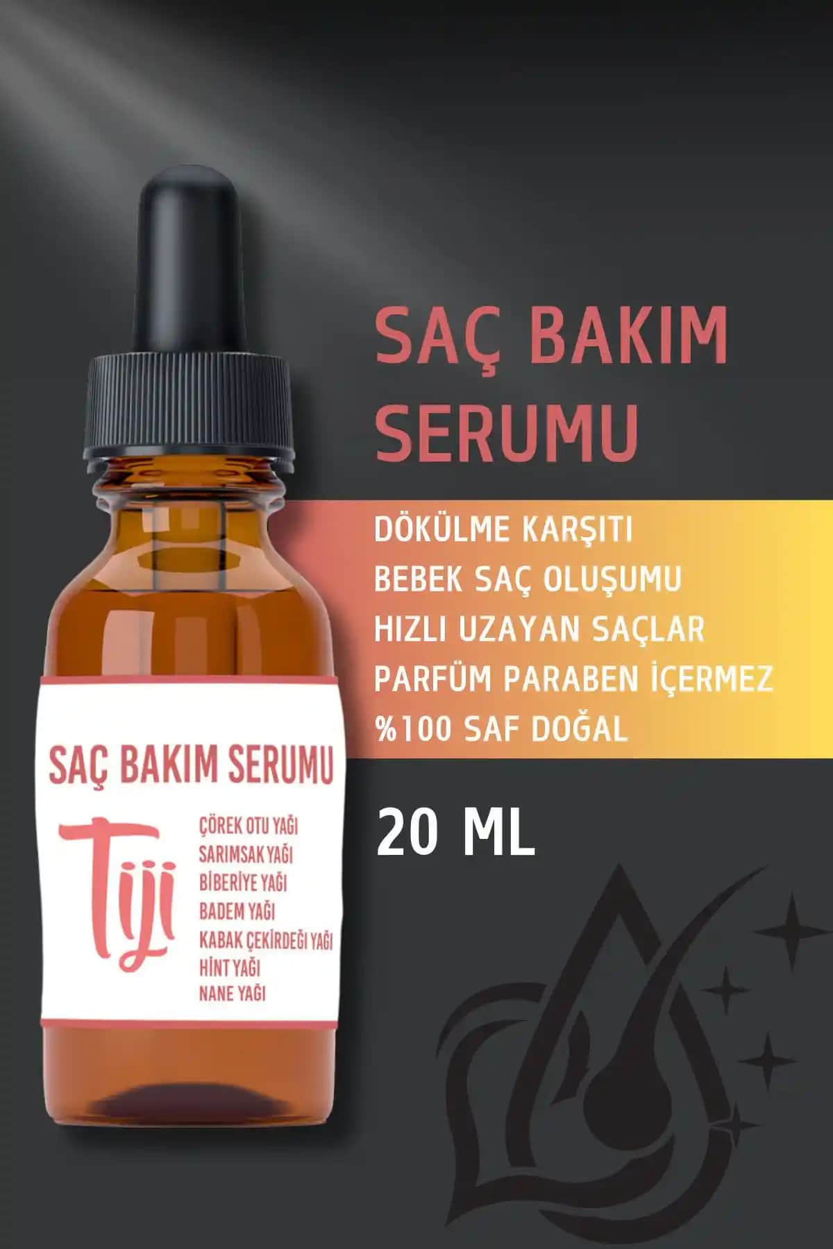 Tiji Garden Dökülme Karşıtı Saç Çıkaran Serumu: Doğal ve Güçlendirici Saç Bakım Ürünü