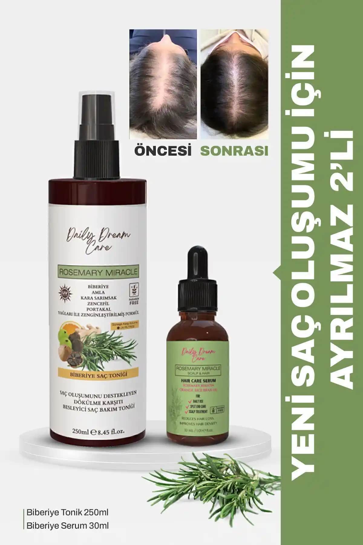 True Bee Günlük Rüya Bakım Seti: Doğal İçeriklerle Saç Güçlendirme ve Uzama Çözümü