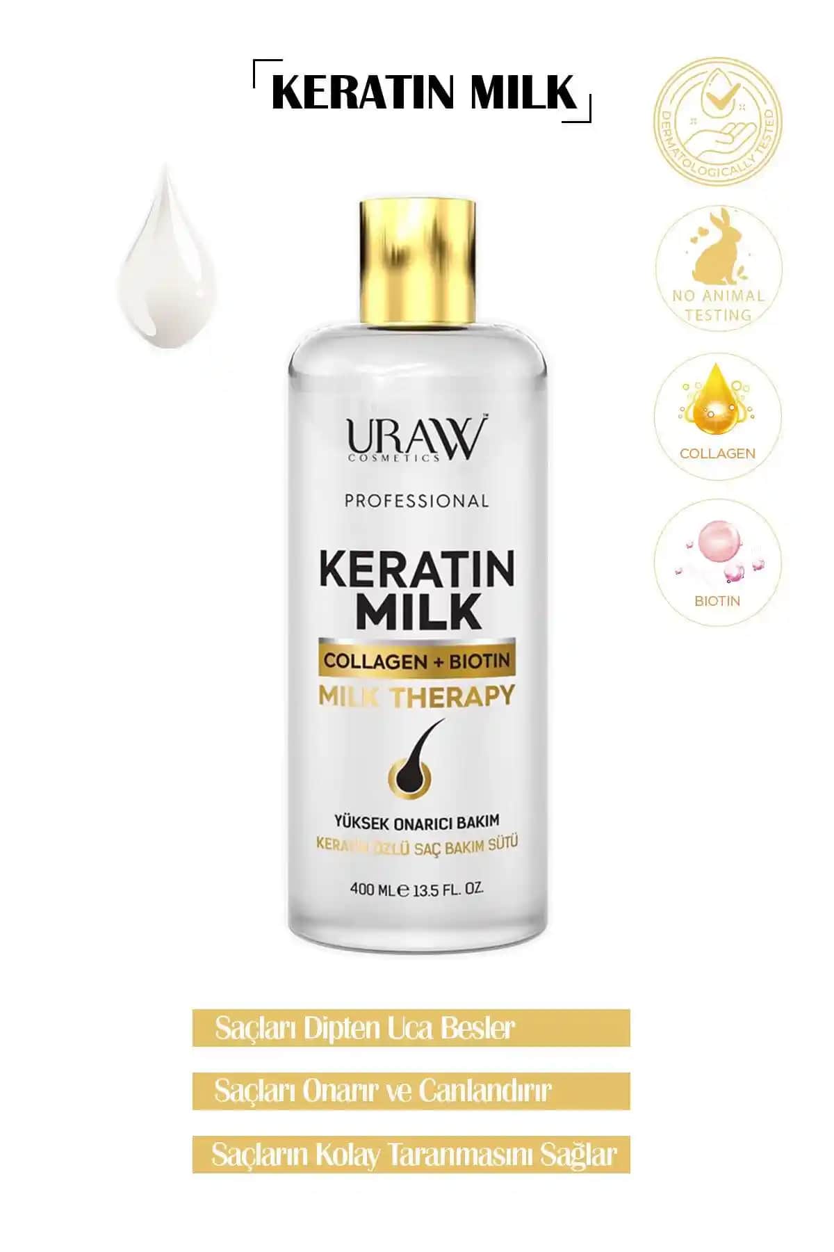 Uraw Keratin Sütü Collagen Biotin İçerikli Yoğun Onarıcı Saç Bakım Ürünü Özellikleri ve Faydaları
