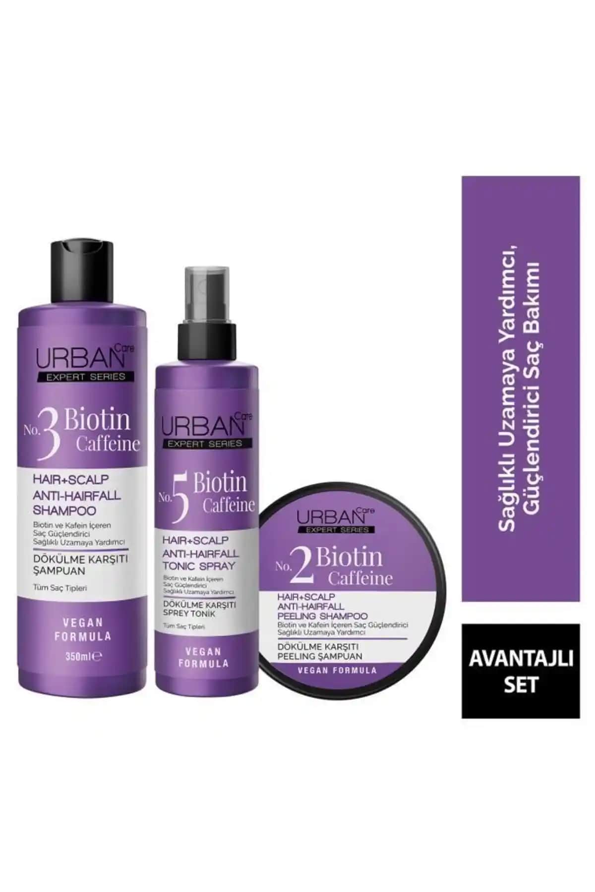 Urban Care Expert Biotin ve Kafein Dökülme Karşıtı Peeling Şampuan ve Tonik Seti İncelemesi