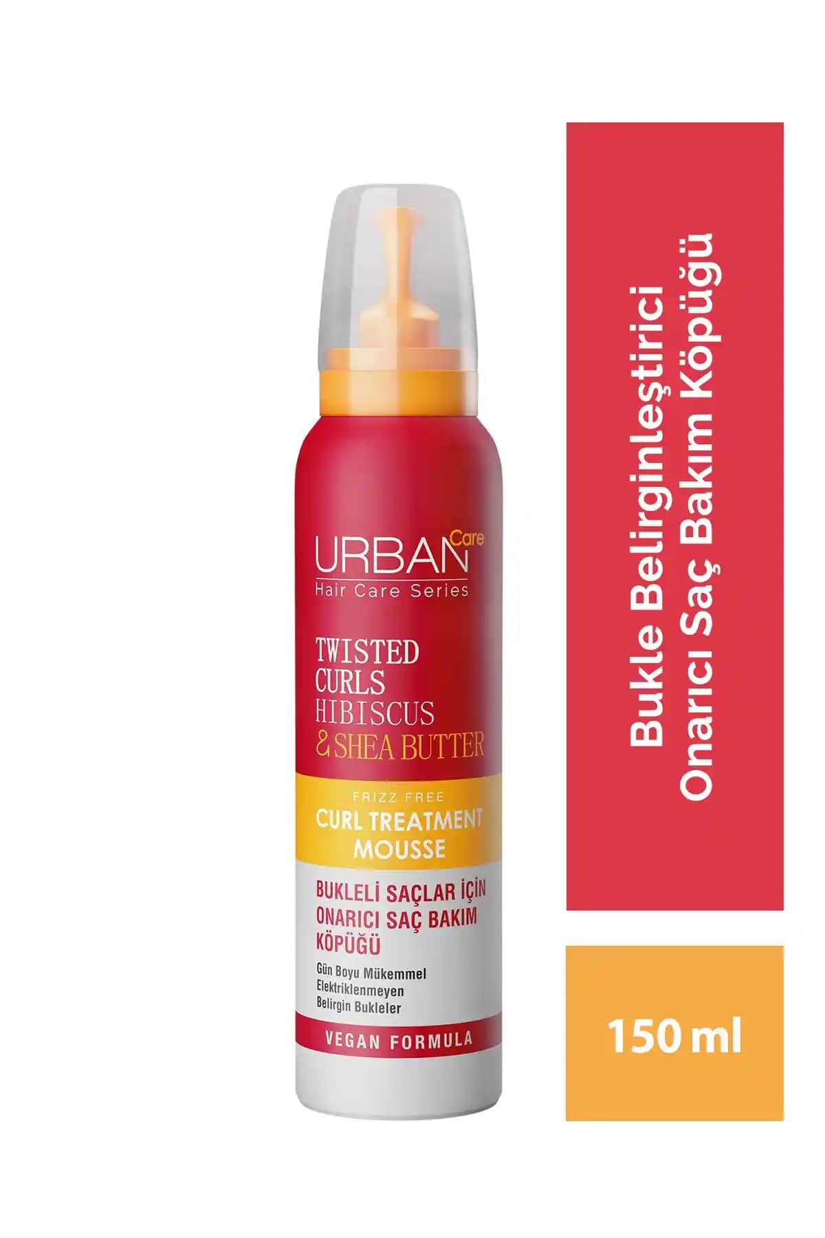 Urban Care Hibiscus Shea Butter Shake N Repair Kıvırcık ve Dalgalı Saçlar İçin Onarıcı Bakım Köpüğü