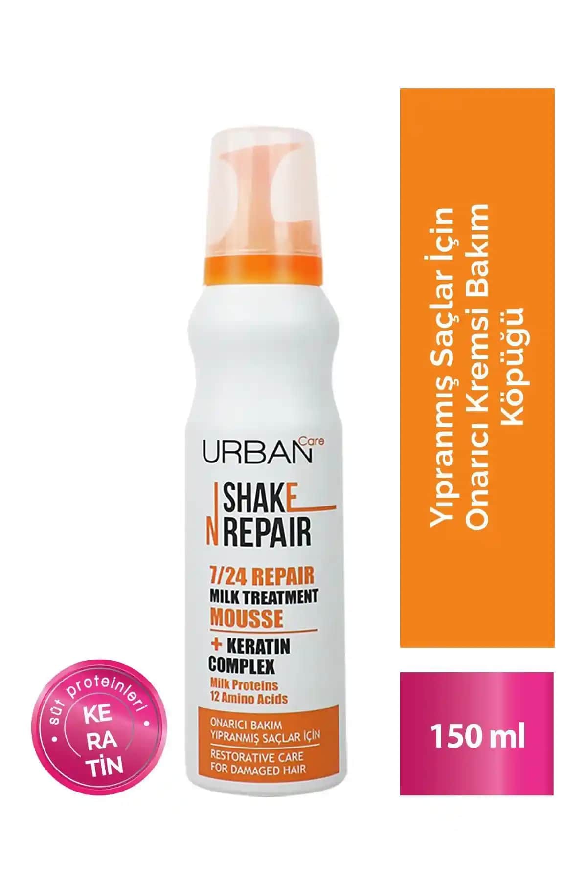 Urban Care Shake N Repair 7-24 Milk Treatment: Yıpranmış Saçlar İçin Güçlendirici ve Besleyici Bakım Ürünü