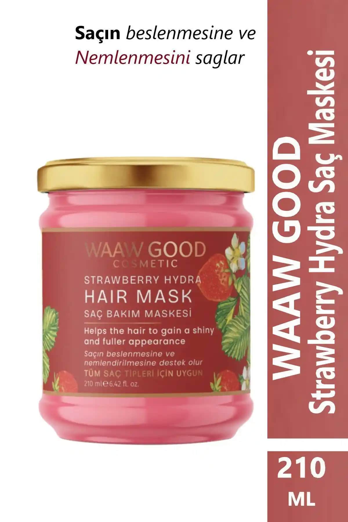 WAAW GOOD Strawberry Hydra Saç Maskesi: Doğal ve Etkili Saç Bakım Çözümü