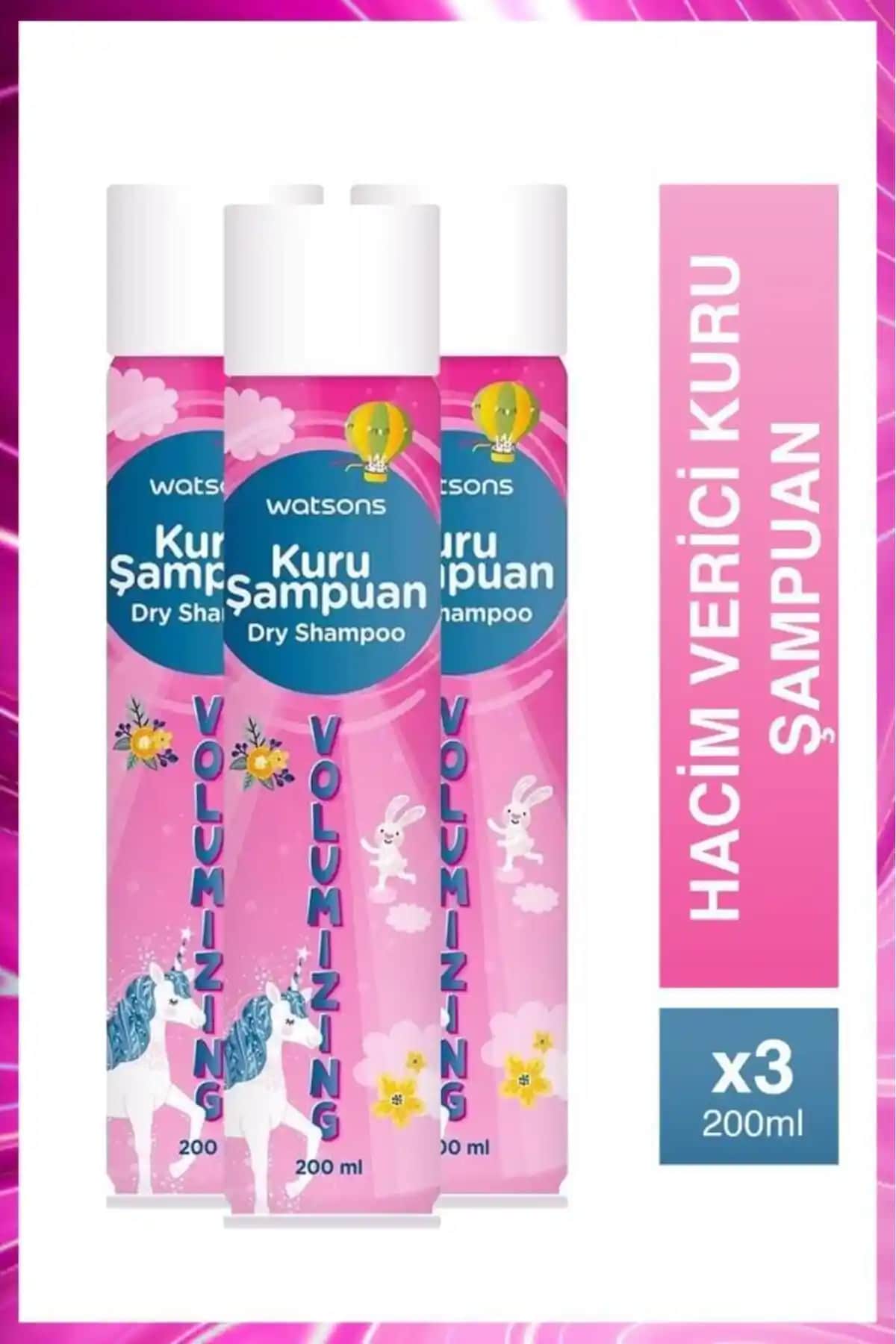 Watsons Hacim Verici Kuru Şampuan: Günlük Kullanım İçin Hacim ve Canlılık Sağlayan Pratik Çözüm