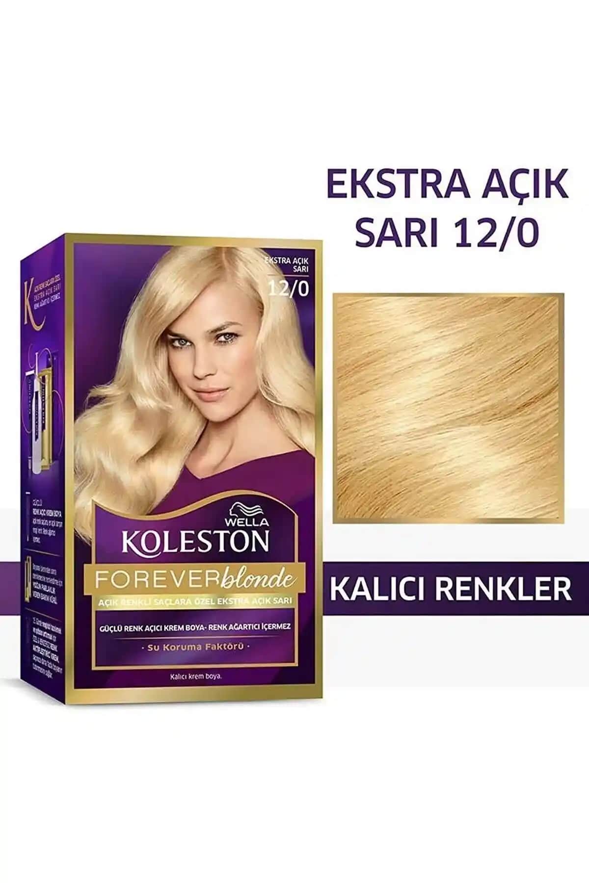 Wella Koleston 12/0 Çok Açık Doğal Sarı Saç Boyası Profesyonel ve Güvenilir Kullanım