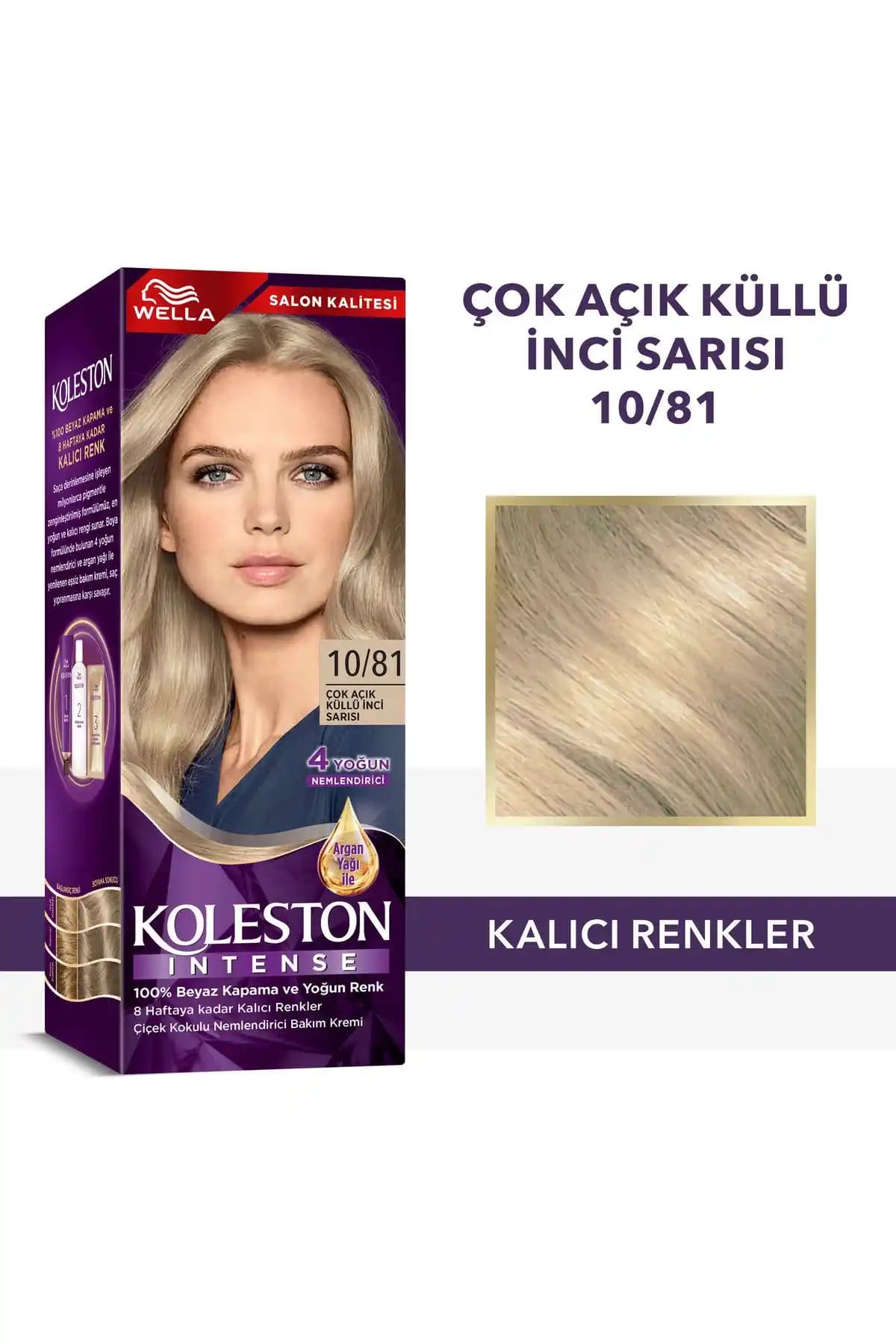 Wella Koleston Intense 10/81 Çok Açık Küllü İnci Sarısı Saç Boyası Ürünü