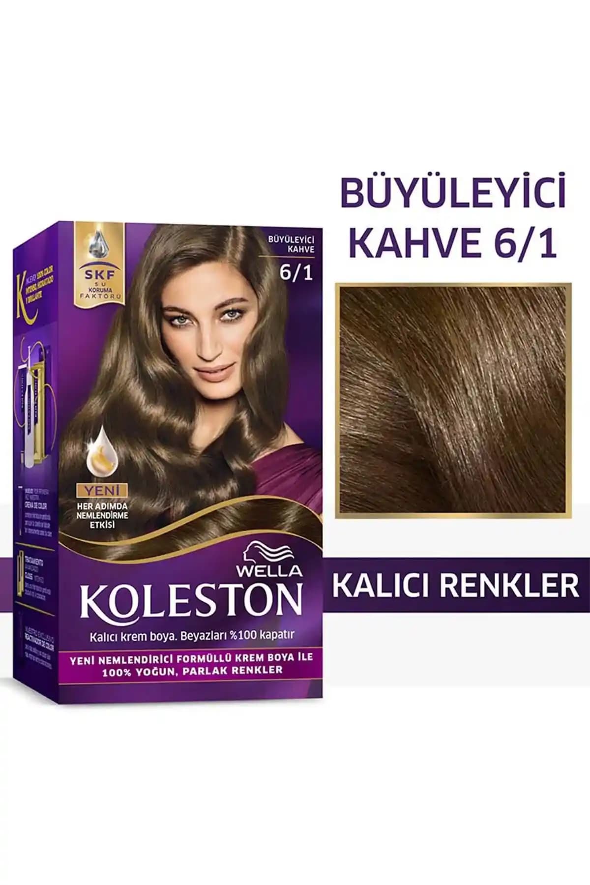 Wella Koleston Kit Büyüleyici Kahve Saç Boyası 6/1 Profesyonel ve Kalıcı Renk