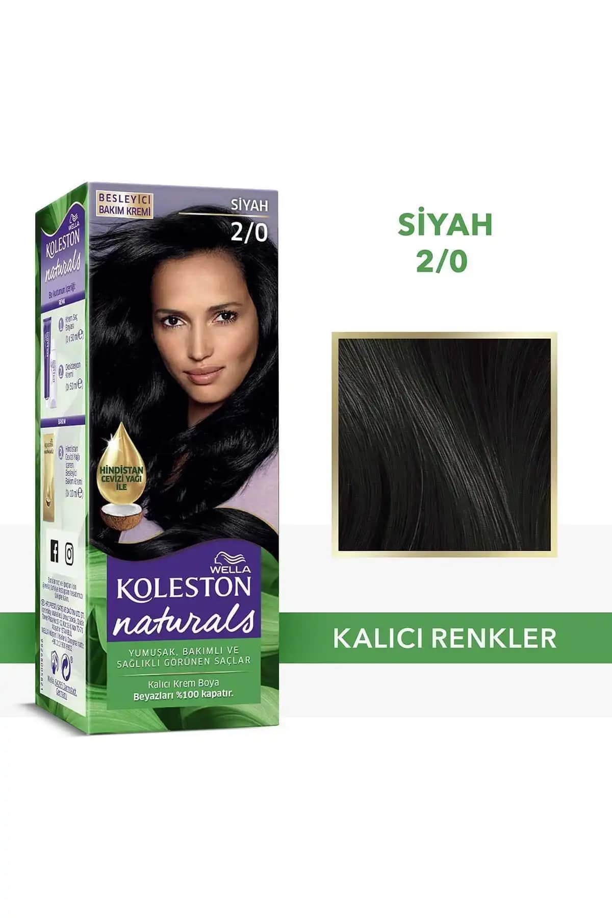2025'te Wella Koleston Naturals Siyah Saç Boyası ile Kalıcı ve Parlak Renk