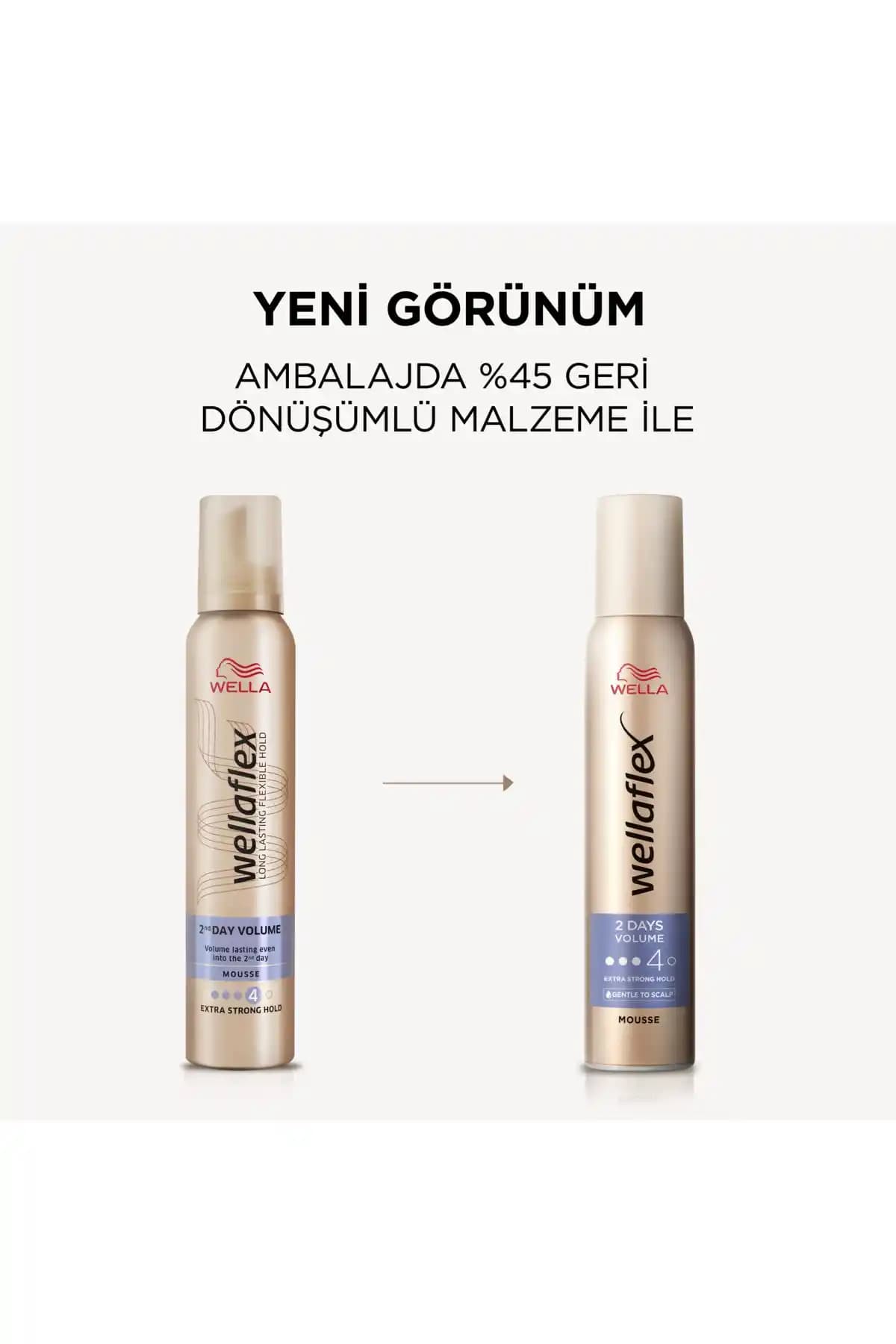 Wella Wellaflex 2 Days Volume Saç Köpüğü ile Uzun Süreli Hacim ve Kalıcılık Sağlayın