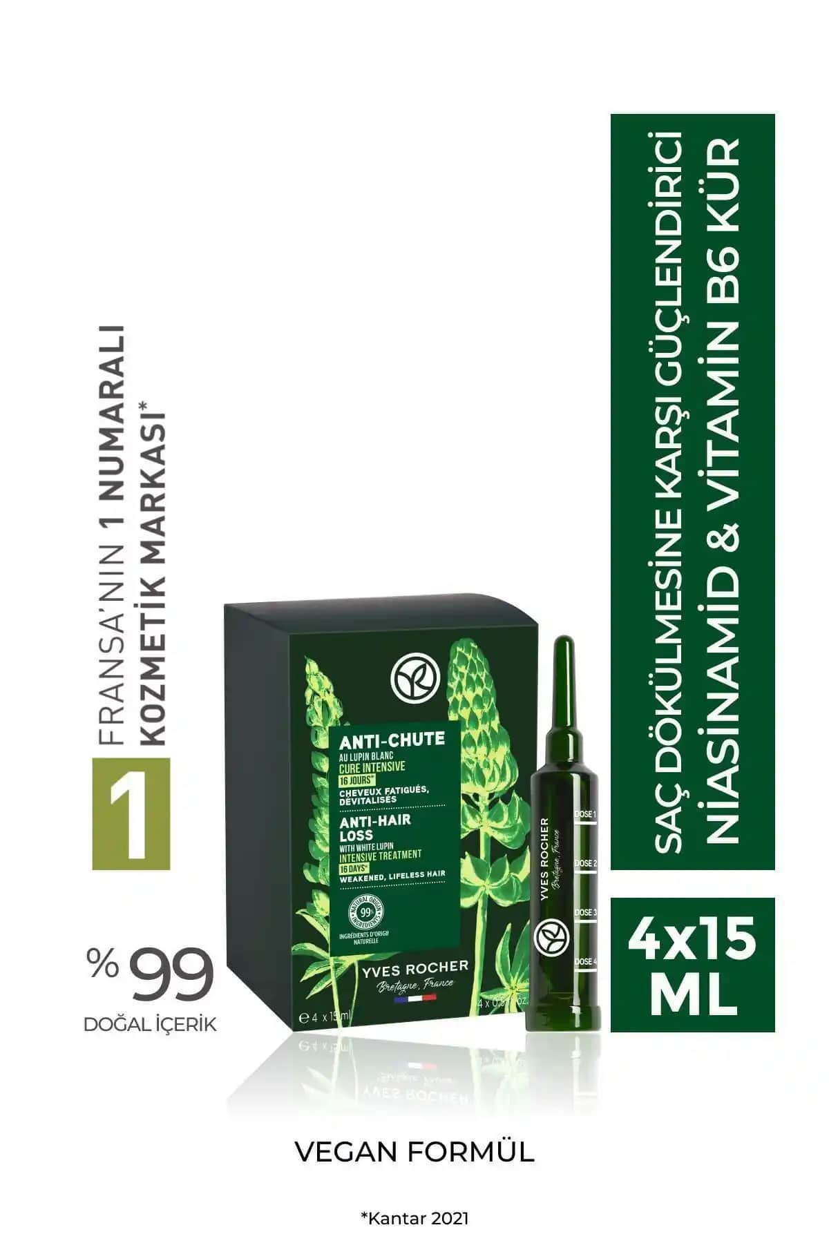 Yves Rocher Güçlendirici Niasinamid Vitamin B6 Kür: Saç Dökülmesine Karşı Doğal Çözüm