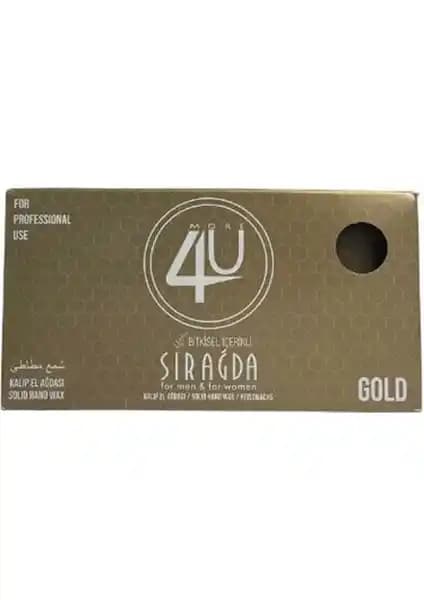 4U Bitkisel Kalıp Sir Ağda Gold: Doğal İçeriklerle Etkili ve Uzun Süreli Tüy Dökme Çözümü