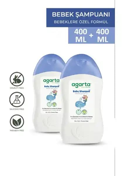 Agarta 2'li Erkek Bebek ve Çocuklar İçin Doğal Şampuan Güvenli ve Etkili Bakım Ürünü