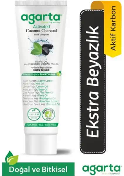 Agarta Doğal Florürsüz Aktif Karbon Diş Macunu ile Güvenli ve Etkili Ağız Bakımı