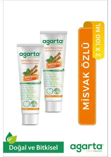 Agarta Doğal Misvak Özlü Diş Macunu: Doğal ve Etkili Ağız Bakımı İçin Güvenilir Tercih