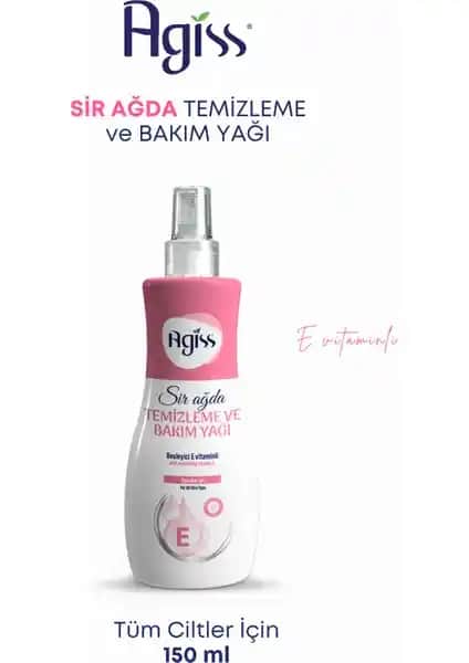 Agiss Sır Ağda Temizleme ve Masaj Yağı 150ML Sprey ile Cilt Bakımında Yeni Dönem