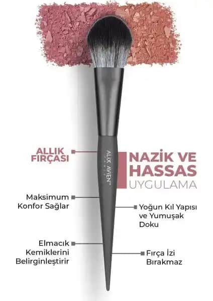 Alix Avien Allık Fırçası: Yumuşak ve Doğal Görünüm Sağlayan Makyaj Aksesuarı