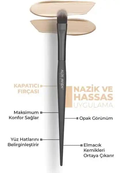 Alix Avien Kapatıcı Fırçası: Yüz Hatlarını Belirginleştiren Yüksek Kaliteli Makyaj Aracı