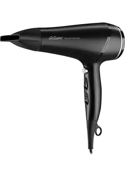 Arzum AR5099 Siyah Motion Saç Kurutma Makinesi: Modern Tasarım ve Güçlü Performans