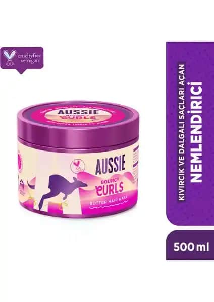 Aussie Bouncy Curls Kıvırcık ve Dalgalı Saçlar İçin Nemlendirici ve Şekillendirici Bakım Çözümü