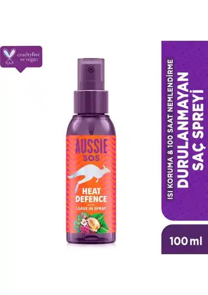Aussie SOS Heat Defence: Güçlü ısı koruma ve uzun süreli nemlendirme sağlayan saç spreyi