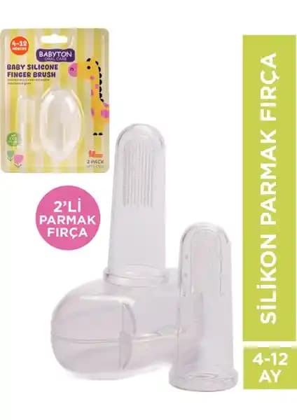 Babyton İkili Silikon Parmak Fırça Bebekler İçin Güvenli ve Etkili Diş Temizliği Çözümü