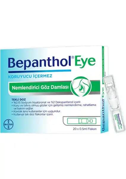 Bayer BepantholEye Nemlendirici Göz Damlası Göz Kuruluğu ve Tahrişi İçin Güvenilir Çözüm