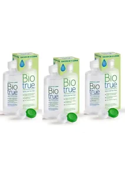 Biotrue 300ML Lens Solüsyon 3'lü: Göz Sağlığı ve Konfor İçin Güvenilir Bakım Ürünü