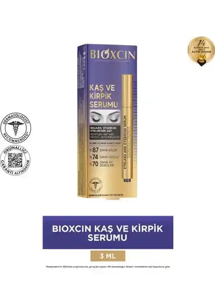 Bioxcin Kaş ve Kirpik Serumu Doğal İçeriğiyle Güçlendiren Bakım Çözümü