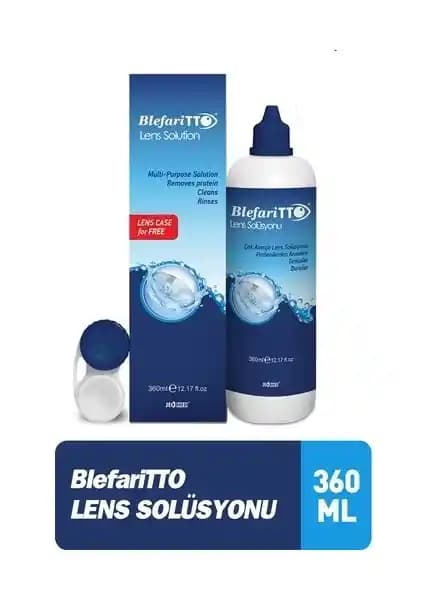 Blefaritto Lens Solüsyon 360 ml: Güvenli ve Etkili Kontakt Lens Bakım Çözümü
