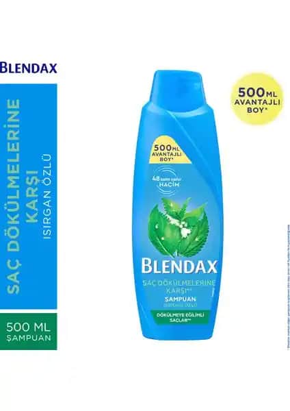 Blendax Isırgan Özlü Şampuan ile Saç Dökülmesini Önleyici ve Hacim Kazandırıcı Formül