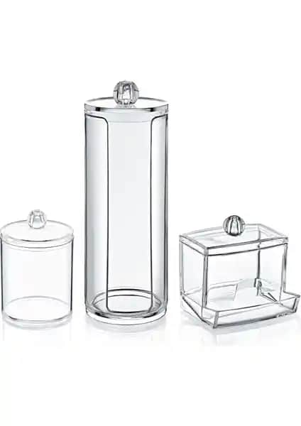 Box Up 3'lü Organizer Seti ile Banyo ve Makyaj Alanlarınızı Düzenleyin