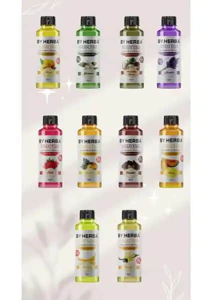 By Herba Doğal Masaj Yağı 10'lu set doğal içeriklerle rahatlatıcı ve nemlendirici etkileriyle günlük bakımın vazgeçilmezi