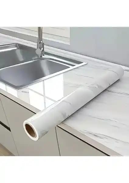 Cansa Mermer Desenli Kaplama Kağıdı: Estetik ve Dayanıklılığı Bir Arada Sunan Dekorasyon Ürünü