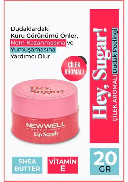 Çilek Aromalı Dudak Peelingi ile Nemlendirme ve Yumuşatma Sunan Yeni Ürün Tanıtımı