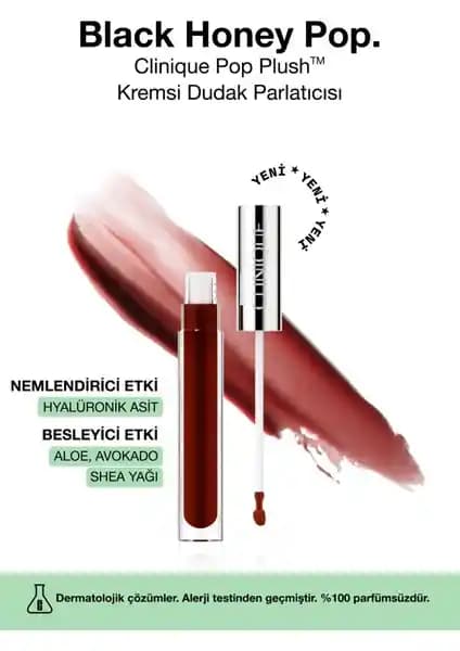 Clinique Pop Plush Kremsi Dudak Parlatıcısı: Nemli, parlak ve sağlıklı dudaklar için ideal ürün
