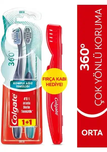 Colgate 360 Komple Ağız Temizliği Orta Diş Fırçası ile Günlük Ağız Bakımını Geliştirin