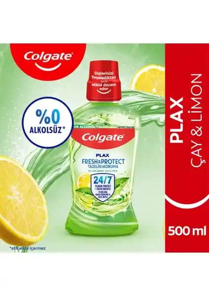 Colgate Plax Çay ve Limon Ağız Bakım Suyu: Ferahlık ve Koruma Sağlayan Güçlü Formül