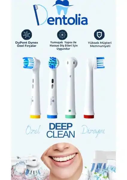 Dentolia Uyumluluğuna Uygun Yedek Diş Fırçası Başlıkları: Derin Temizlik ve Konfor Sunar
